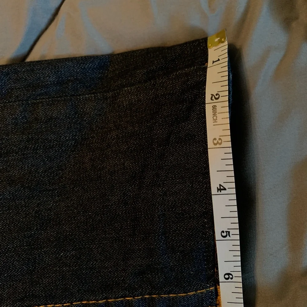 True Religion 28 x 28 Blue Denim Jeans World Tour straight 27 dark Ankle NEW - Picture 10 of 13